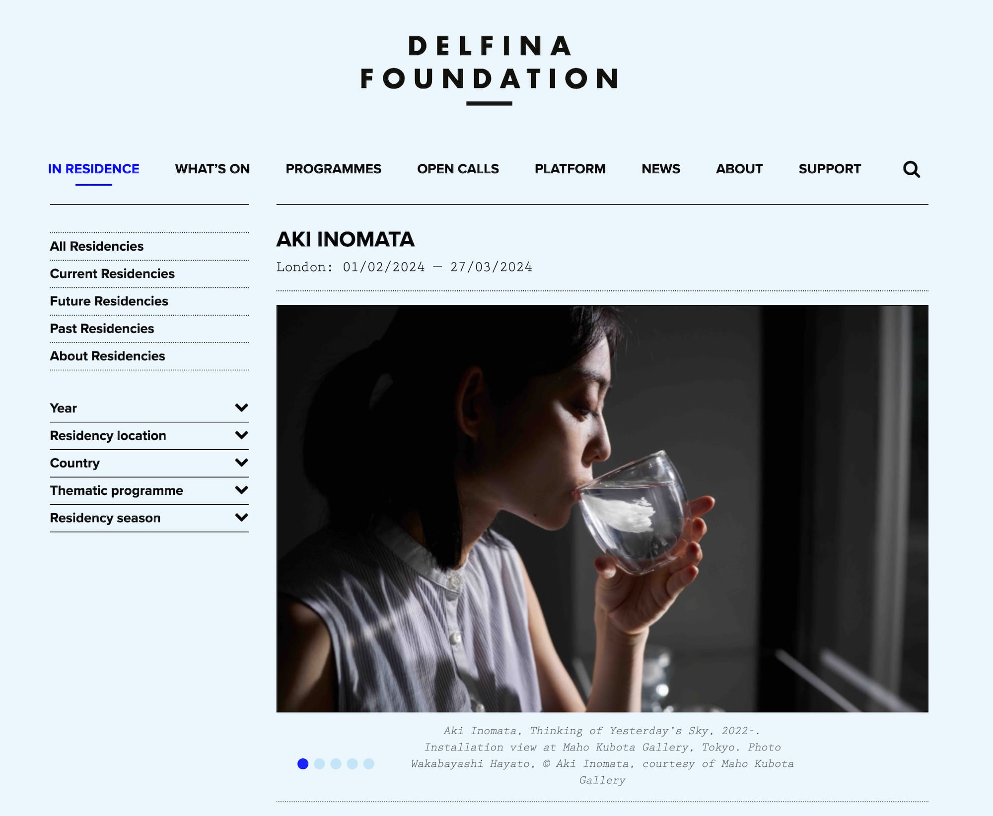 News: Delfina Foundaiton